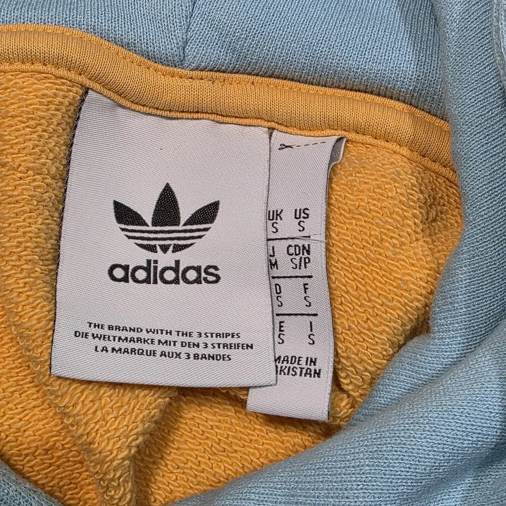 Adidas Blocked Trefoil Hoody Pastels Orange‎ Purple Green Blue Size Small